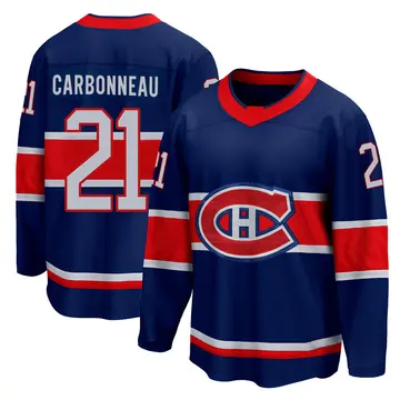 Men's Guy Carbonneau Montreal Canadiens ＃21 Breakaway Blue 2020/21 Special Edition Jersey