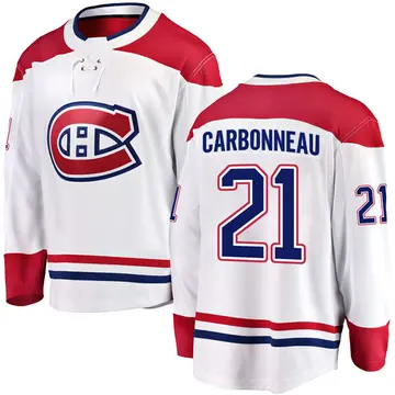 Men's Guy Carbonneau Montreal Canadiens ＃21 Breakaway White Away Jersey