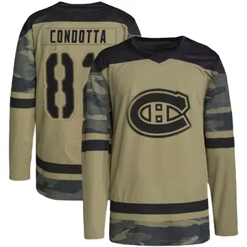 Men's Lucas Condotta Montreal Canadiens ＃82 Authentic Camo Military Appreciation Practice Jersey