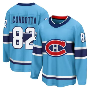 Men's Lucas Condotta Montreal Canadiens ＃82 Breakaway Light Blue Special Edition 2.0 Jersey