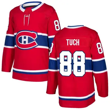 Men's Luke Tuch Montreal Canadiens ＃88 Authentic Red Home Jersey