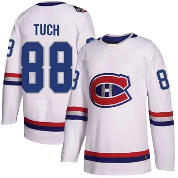Men's Luke Tuch Montreal Canadiens ＃88 Authentic White 2017 100 Classic Jersey