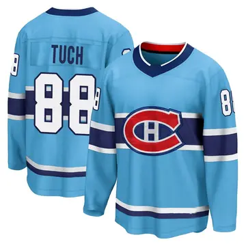 Men's Luke Tuch Montreal Canadiens ＃88 Breakaway Light Blue Special Edition 2.0 Jersey