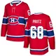 Men's Owen Protz Montreal Canadiens ＃68 Authentic Red Home Jersey