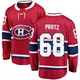Men's Owen Protz Montreal Canadiens ＃68 Breakaway Red Home Jersey
