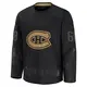 Men's Owen Protz Montreal Canadiens ＃68 Premium Black 2024 Military Appreciation Practice Jersey