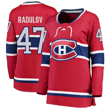 Women's Alexander Radulov Montreal Canadiens ＃47 Breakaway Red Home Jersey
