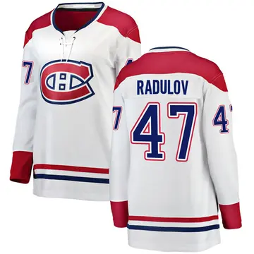 Women's Alexander Radulov Montreal Canadiens ＃47 Breakaway White Away Jersey