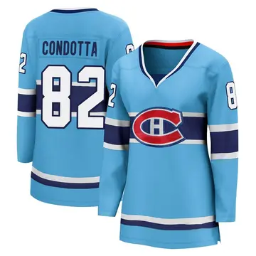Women's Lucas Condotta Montreal Canadiens ＃82 Breakaway Light Blue Special Edition 2.0 Jersey