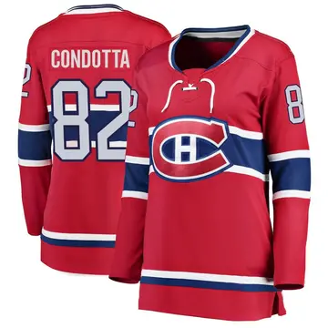 Women's Lucas Condotta Montreal Canadiens ＃82 Breakaway Red Home Jersey
