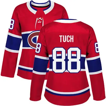 Women's Luke Tuch Montreal Canadiens ＃88 Authentic Red Home Jersey