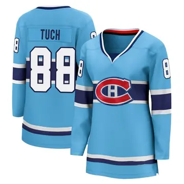 Women's Luke Tuch Montreal Canadiens ＃88 Breakaway Light Blue Special Edition 2.0 Jersey