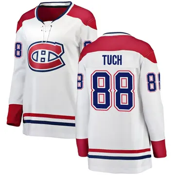 Women's Luke Tuch Montreal Canadiens ＃88 Breakaway White Away Jersey