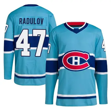 Youth Alexander Radulov Montreal Canadiens ＃47 Authentic Light Blue Reverse Retro 2.0 Jersey