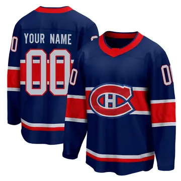Youth Custom Montreal Canadiens ＃00 Breakaway Blue 2020/21 Special Edition Jersey