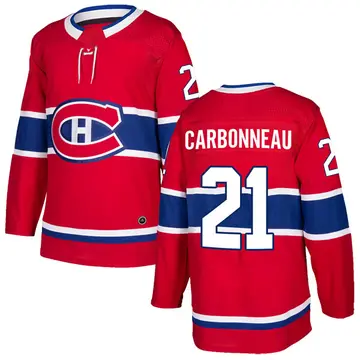 Youth Guy Carbonneau Montreal Canadiens ＃21 Authentic Red Home Jersey