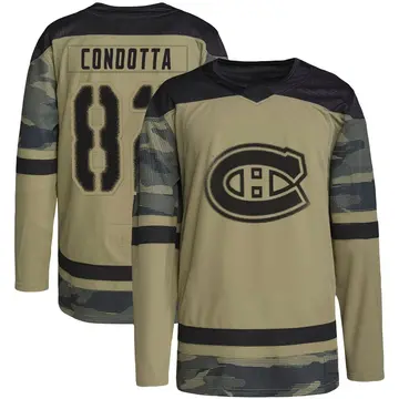 Youth Lucas Condotta Montreal Canadiens ＃82 Authentic Camo Military Appreciation Practice Jersey