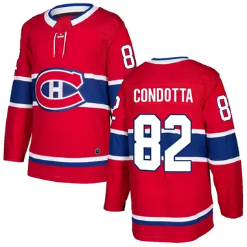Youth Lucas Condotta Montreal Canadiens ＃82 Authentic Red Home Jersey