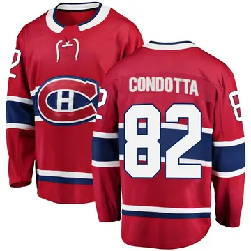 Youth Lucas Condotta Montreal Canadiens ＃82 Breakaway Red Home Jersey