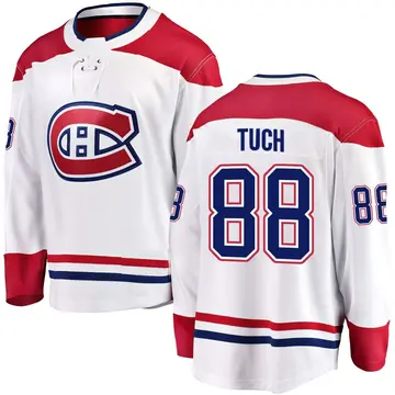 Youth Luke Tuch Montreal Canadiens ＃88 Breakaway White Away Jersey